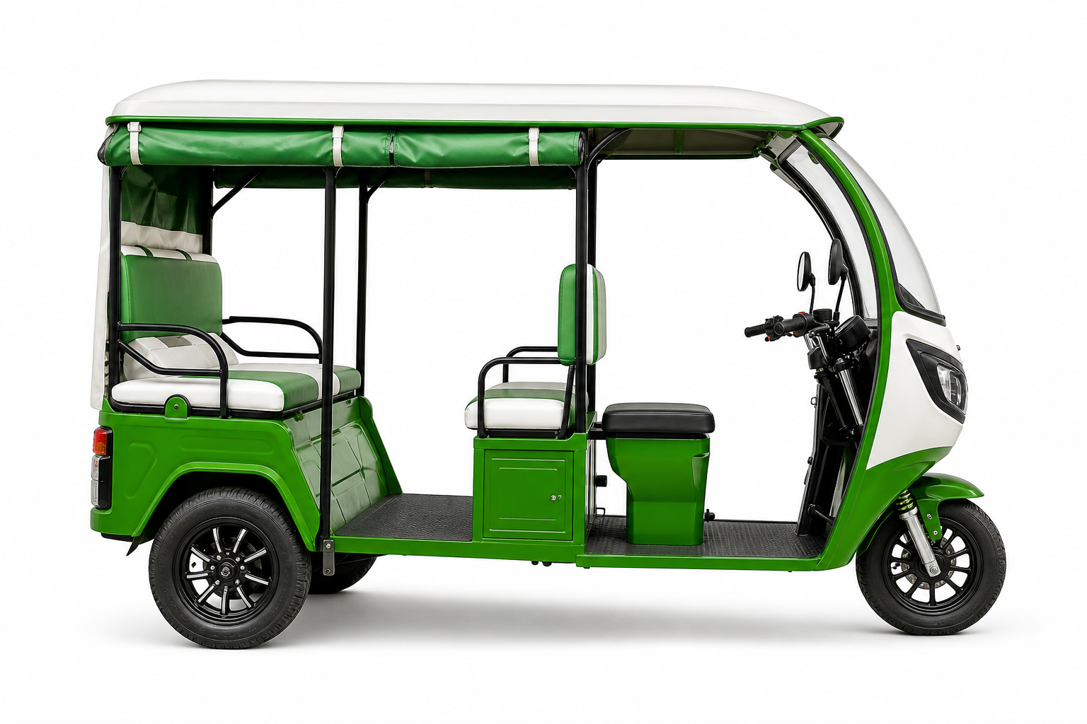 E-rickshaw compatible with Power Sathi charging