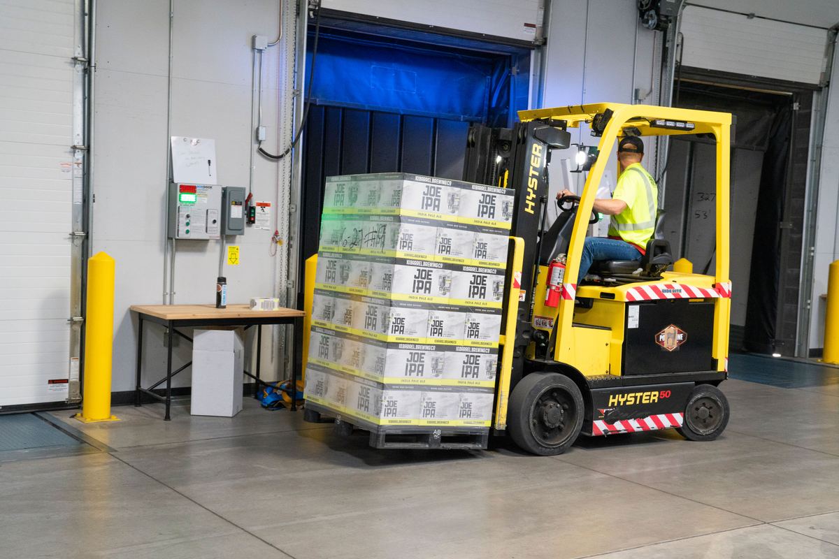 Forklift compatible with Power Sathi industrial EV batteries